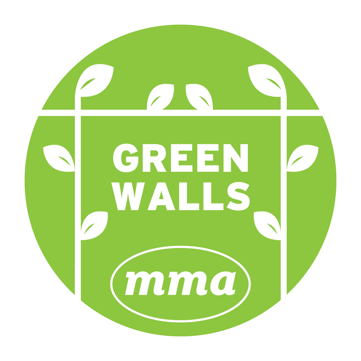 Green Walls logo - Sustainable living wall systems for urban environments